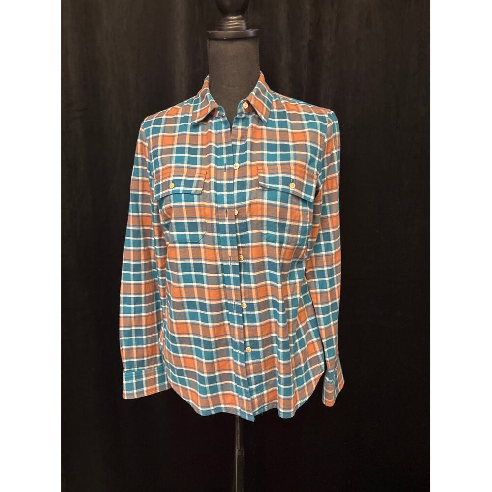 LL Bean Signature Camp Flannel Button Up Shirt